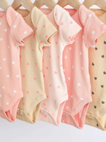 Боди с коротким рукавом для малышей Next Q53-863, 5 шт., Бежевый, Розовый