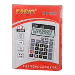 Калькулятор настольный Kadio 8 Bit, двойное питание, LCD, 13.9*10.4*2.6 см, серый