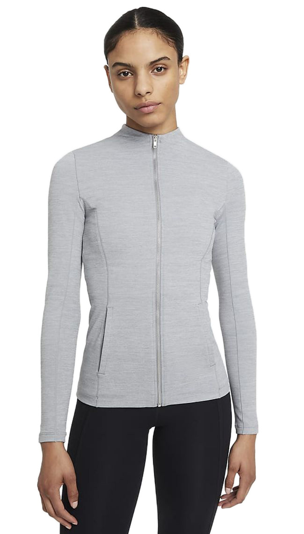 Женская Кофта теннисная Nike Women's Full Zip Jacket W - серый