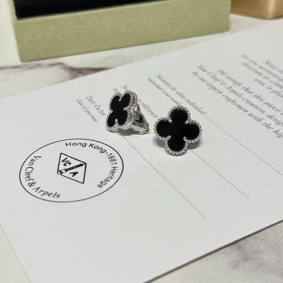 Серьги VAN CLEEF &amp; ARPELS Vintage Alhambra