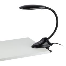 Настольный светильник ЭРА NLED-478-8W-BK светодиодный на прищепке черный