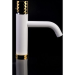 Смеситель для раковины Boheme Stick 121-WG WHITE DIAMOND GOLD
