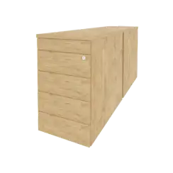 Onix Тумба двойная приставная/опорная (TIP-ON) O.TPO-2.8 TIP 432*1635*750