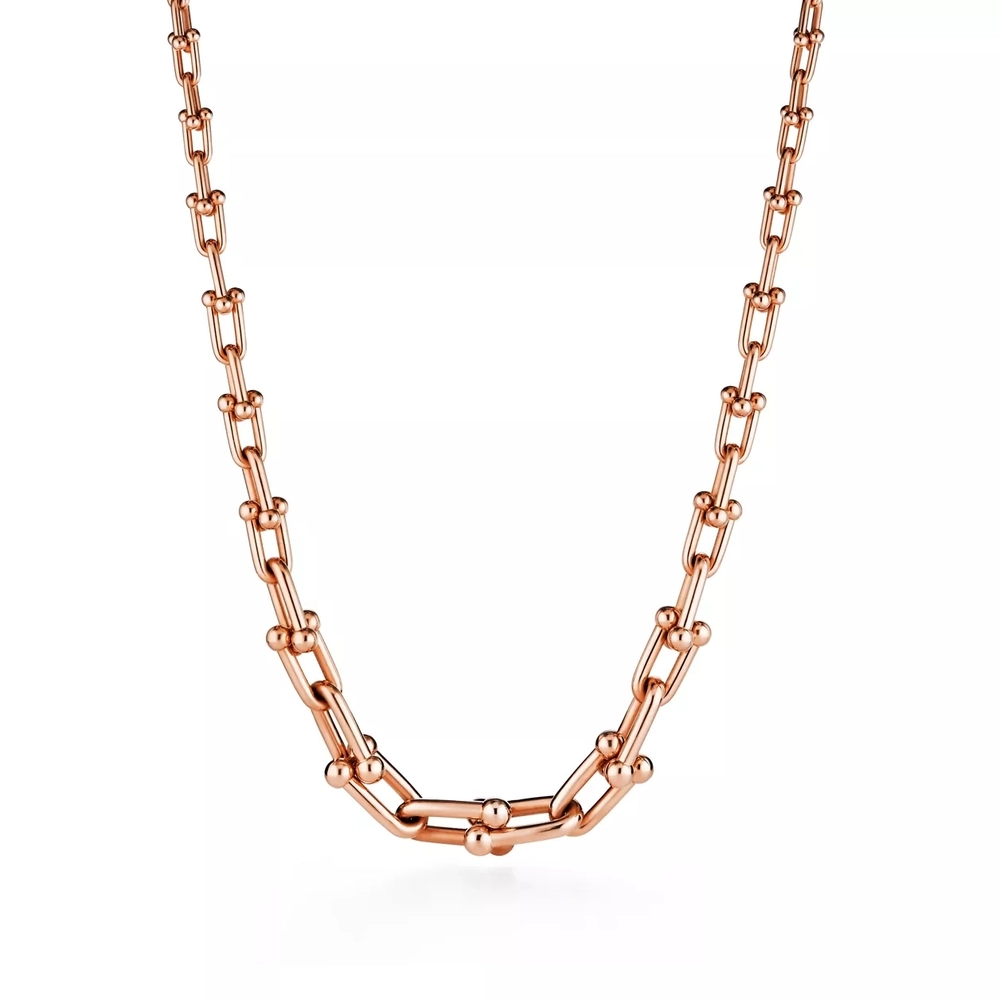 Колье из розового золота 18k,Tiffany 💠Hard Wear Gradueted link. Единственное в наличии
