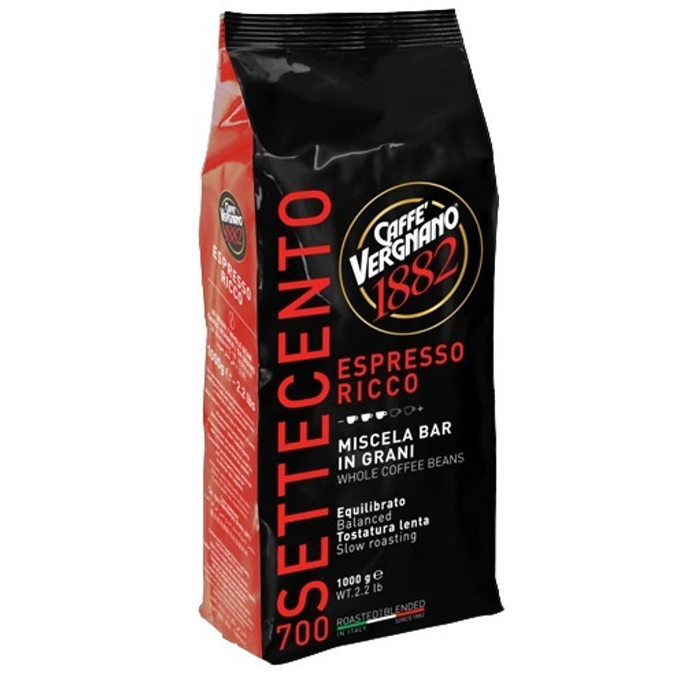 Кофе зерновой Caffe Vergnano Espresso Ricco 700