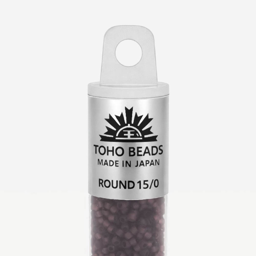 Японский бисер TOHO Round 15/0 (№6СF), прозрачный матовый