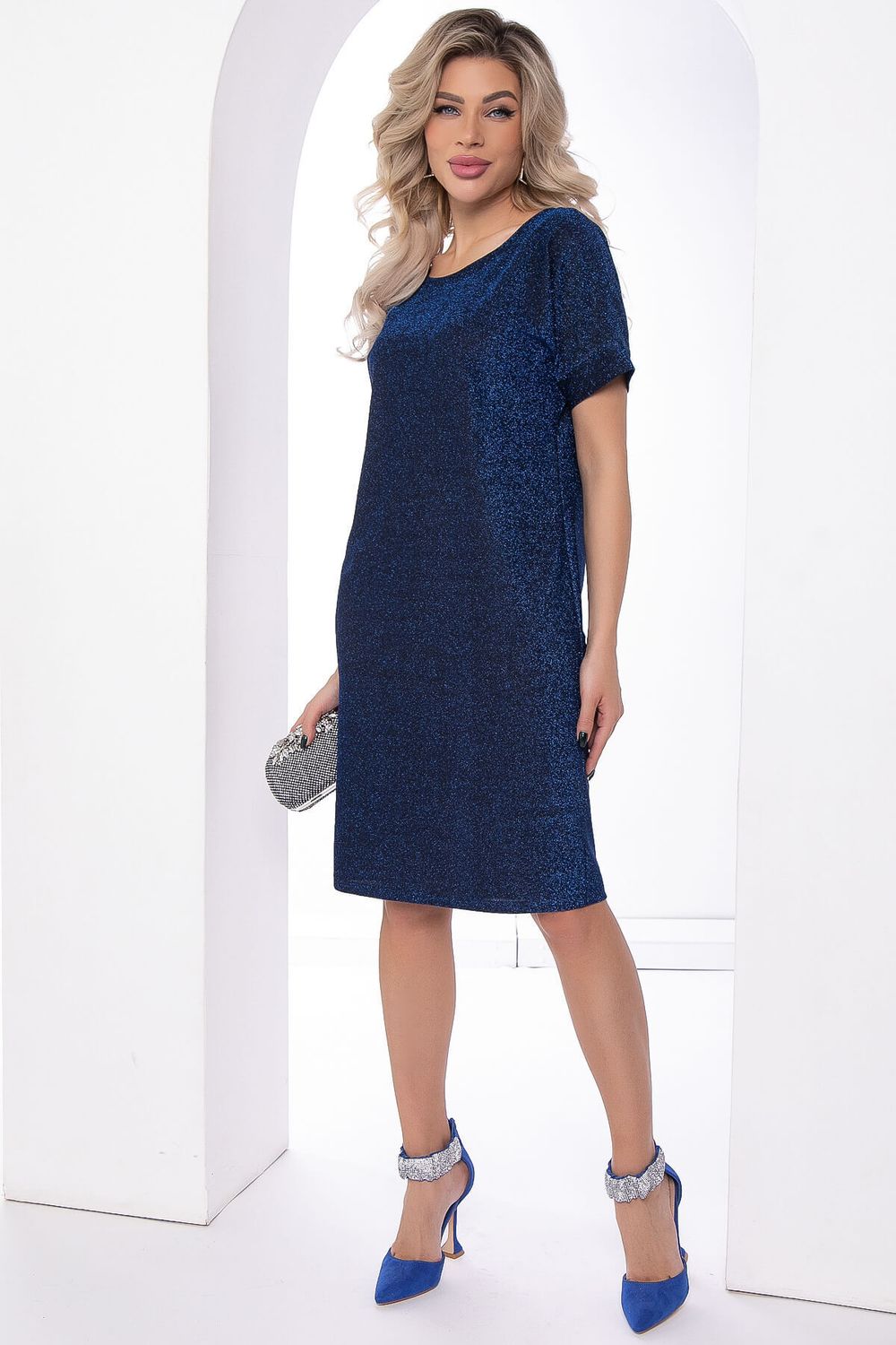 Платье "Покоряя сердца" (мерцающий сапфир) П8071 LT Collection (Акция)