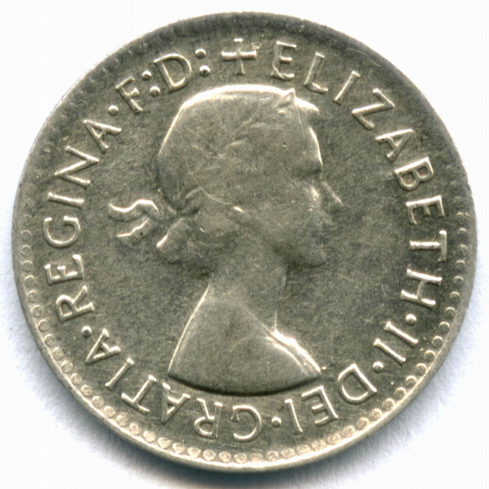 3 пенса 1963. Австралия. VF. Серебро