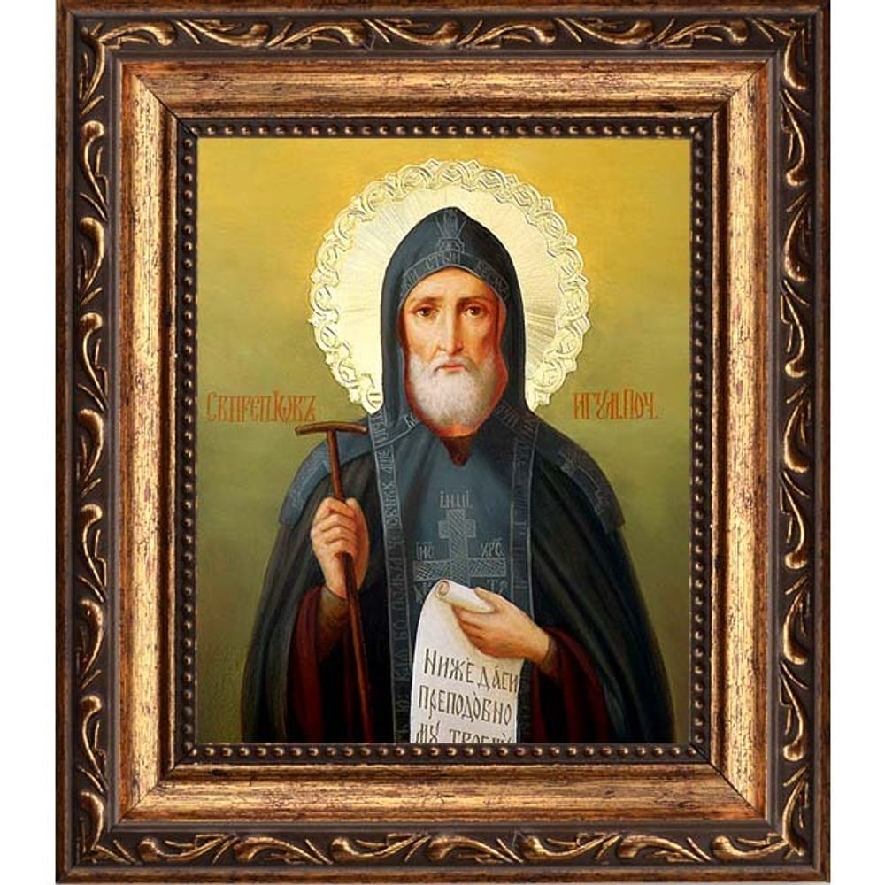 Иов Почаевский Преподобный. Икона на холсте.