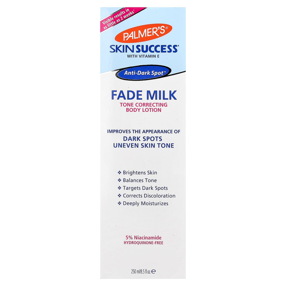 Palmer's, Skin Success® с витамином E, Fade Milk, корректирующий лосьон для тела, 250 мл (8,5 жидк. унции)