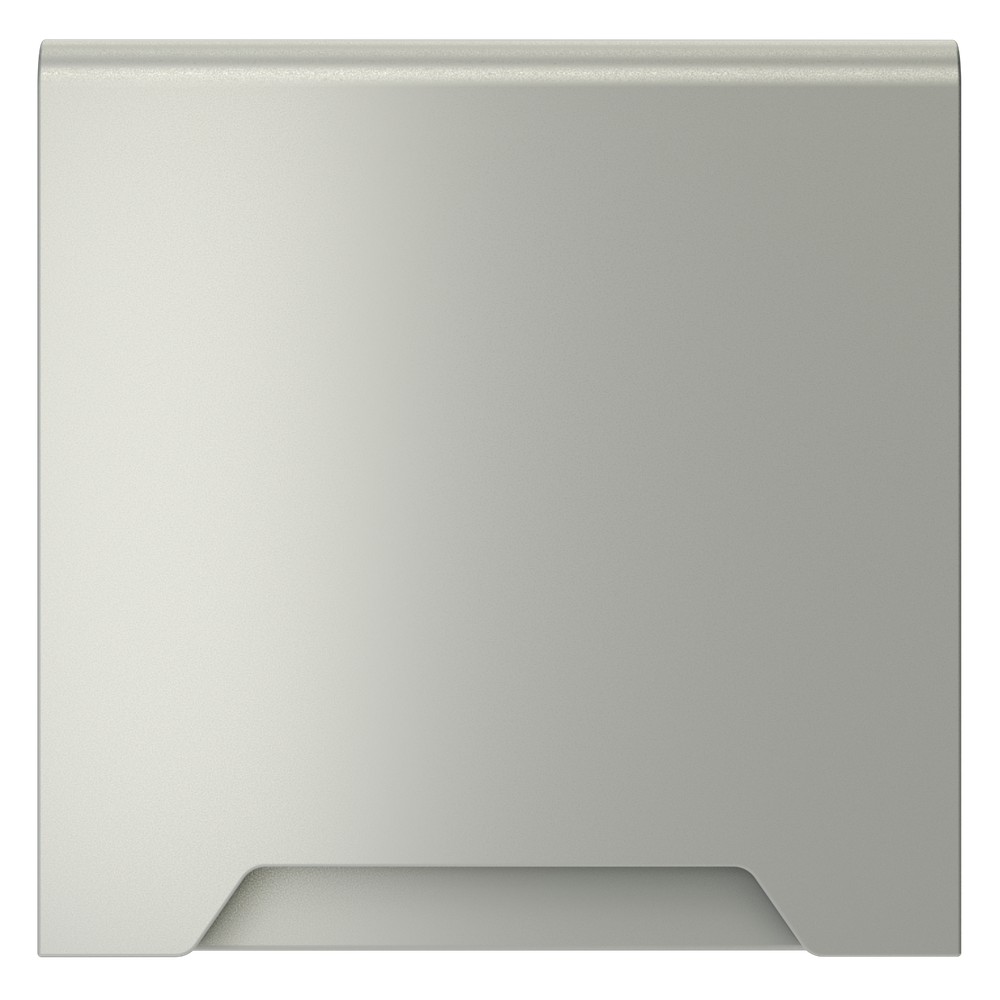 Накладка для розетки с заземлением, защитными шторками и крышкой, S70 (сталь)