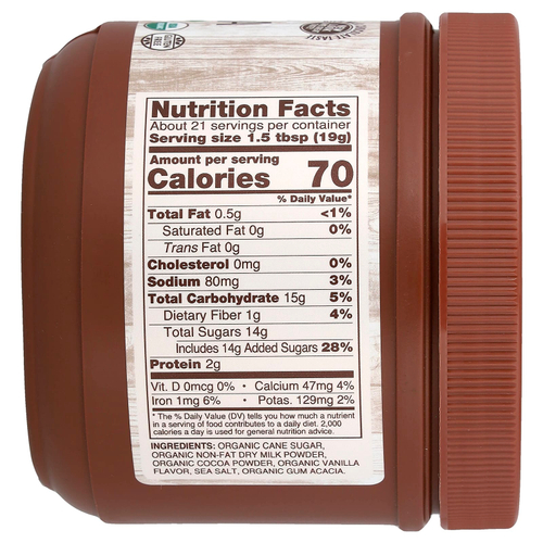 NOW Foods, Органическое горячее какао, 397 г (14 унций)