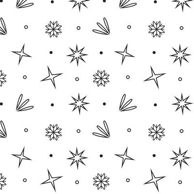Новогодний черно-белый узор Christmas Pattern bw