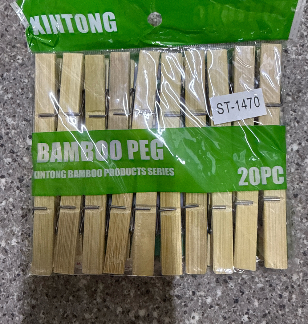 Прищепка бамбук 1470