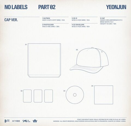 (ПРЕДЗАКАЗ) Альбом YEONJUN - NO LABELS : PART 02 CAP Version