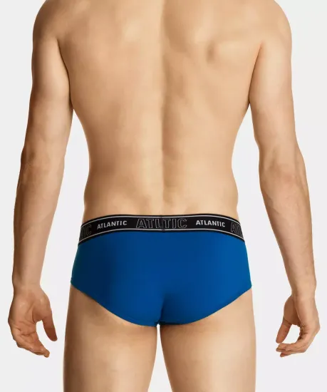 Мужские трусы слипы спорт Magic Pocket Atlantic MP-1569, голубые