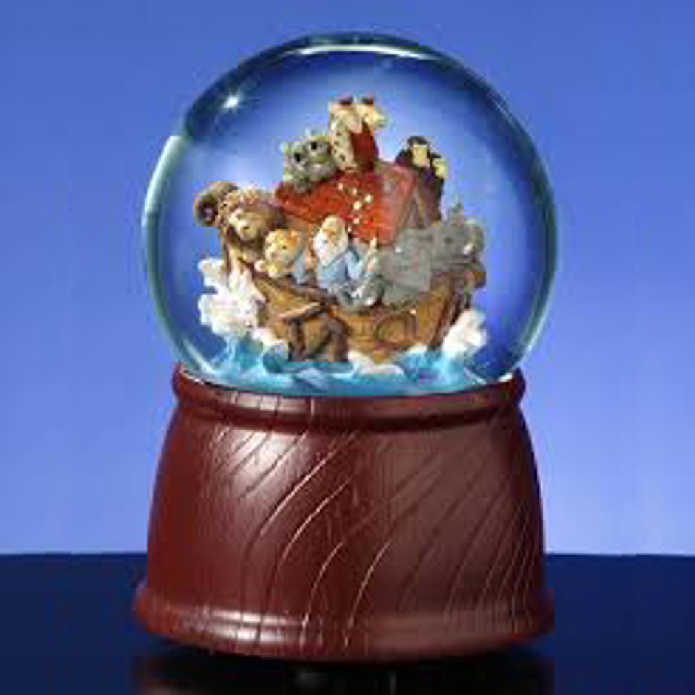 Стеклянный шар с блестками Ноев Ковчег