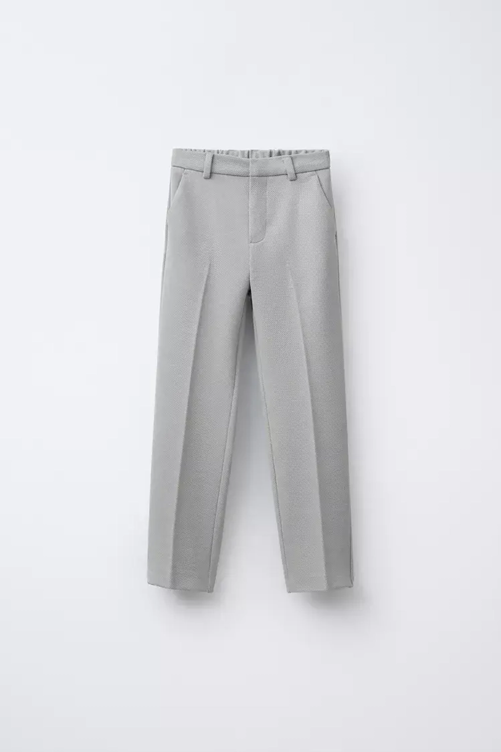 ZARA КОСТЮМНЫЕ БРЮКИ КОМФОРТНОЙ ПОСАДКИ, СИНЕВАТЫЙ