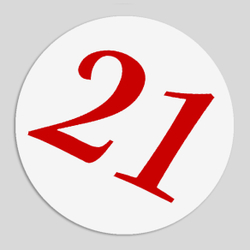 Номер участника. Диаметр 86 мм.