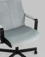 Кресло руководителя TopChairs ST-DOMINGO серо-голубой
