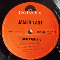 Винтажная виниловая пластинка LP James Last Company Beachparty 6 (Germany 1975)