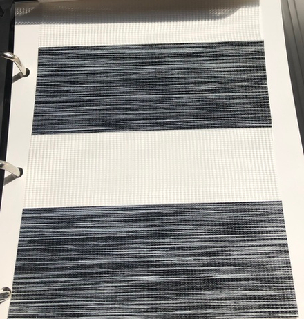 Рулонная штора День-Ночь Мини, ткань DN4133-06, цвет графит