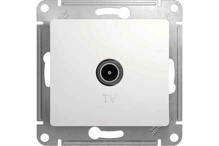 Розетка телевизионная Systeme Electric Glossa Бел оконечная TV 1DB