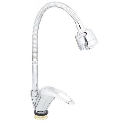 Смеситель для кухни, Frap, гибк излив, с картриджем, хром, F4302-B