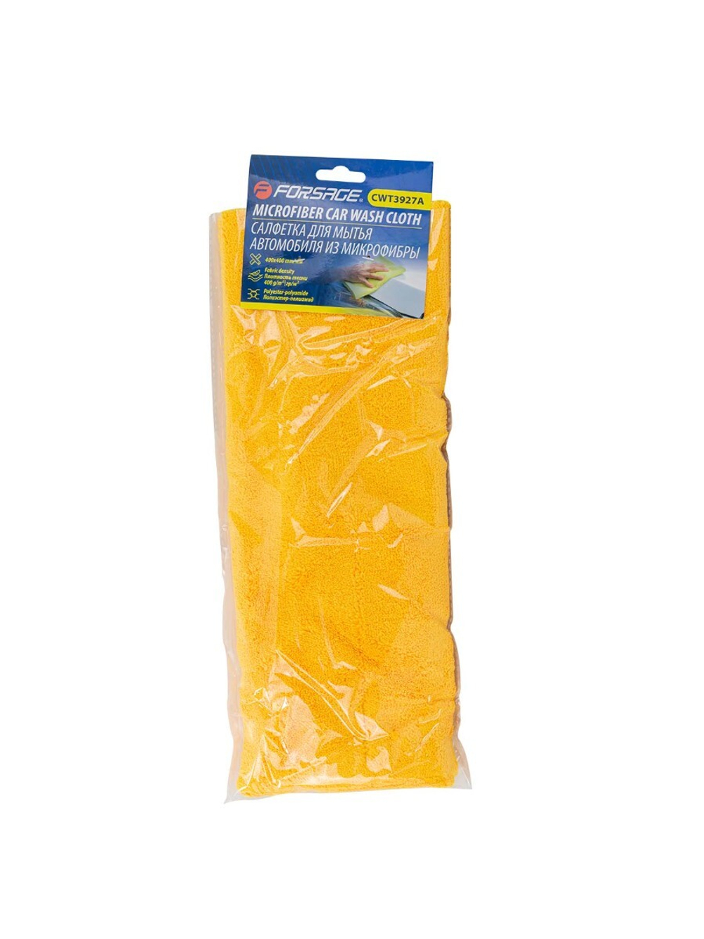 Салфетка из микрофибры для мытья автомобиля, 40х40см (к-т 2 шт.) Forsage F-CWT3927A