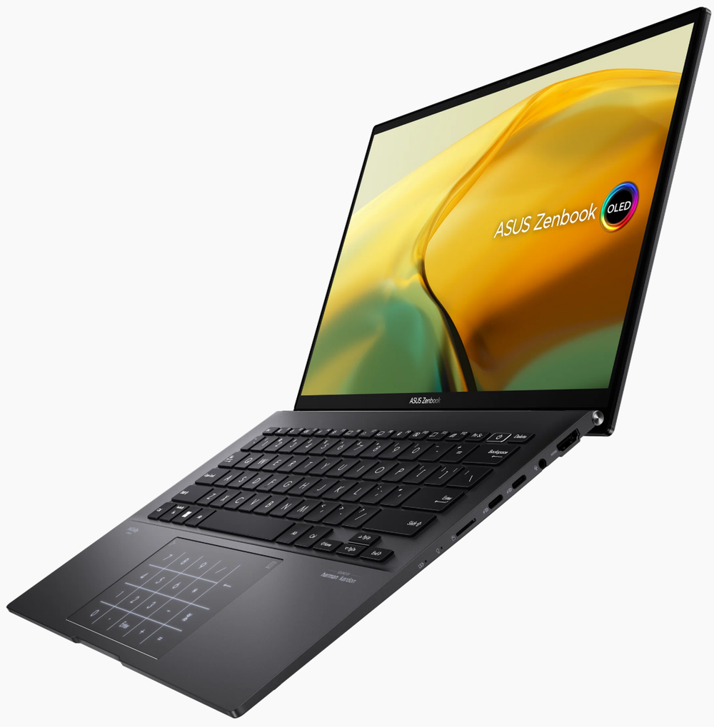 14" Ноутбук ASUS Zenbook OLED UM3402YA (2560x1600, AMD Ryzen 7 5825U, 32ГБ RAM, SSD 256ГБ, AMD Radeon Graphics, Win 11 Pro)