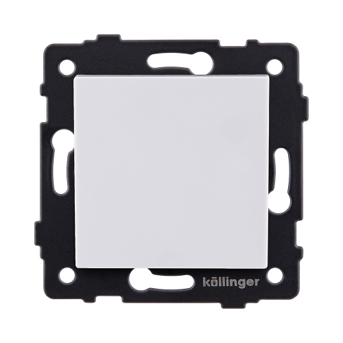Выключатель 1-клавишный 10А/250В, белый Kollinger REA-S-001WH для Aspekt, Eleganz, Reflex