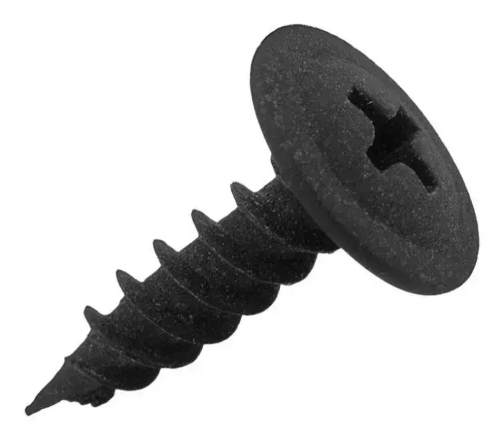 Саморез с прессшайбой черный 4,2х16 мм 400 шт острый