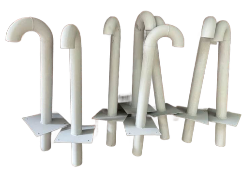 Гусак проходка на плоскую кровлю ПГ1 80-1000 с опорной пластиной 200*200*4