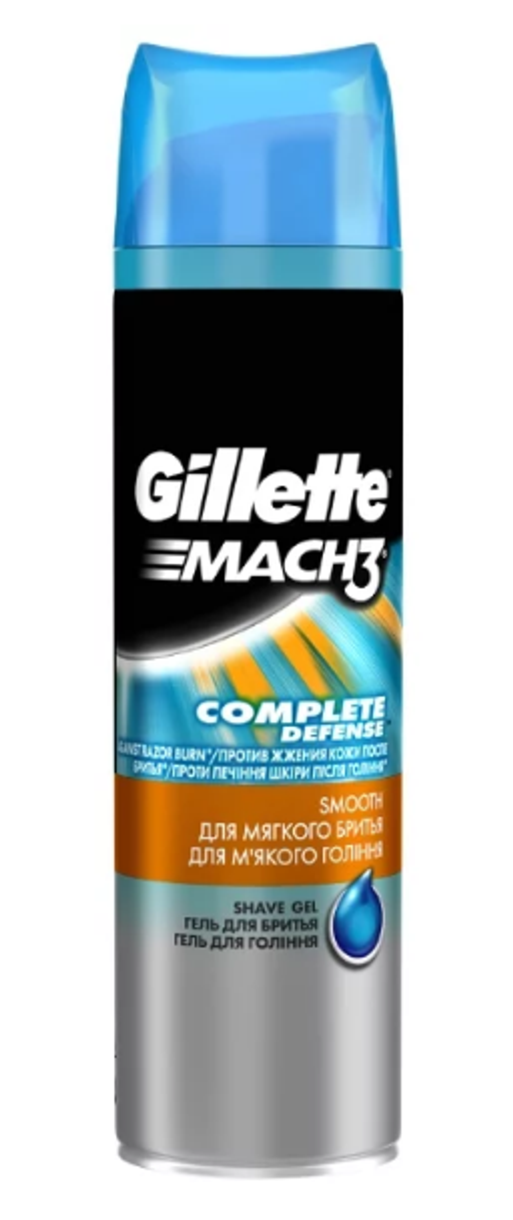 Gillette Гель для бритья Mach3, для мягкого бритья, 200 мл