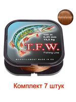 леска рыболовная T.F.W. 0,40mm 100m, 3 штуки