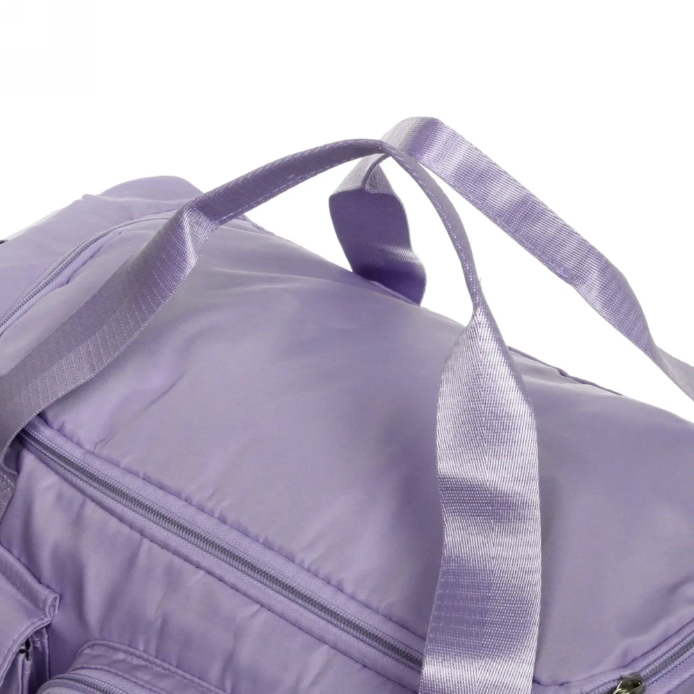 Сумка спортивная «City-sport», водонепроницаемый отдел + 2 кармана + отдел под обувь, цвет сиреневый, 49*21*29см
