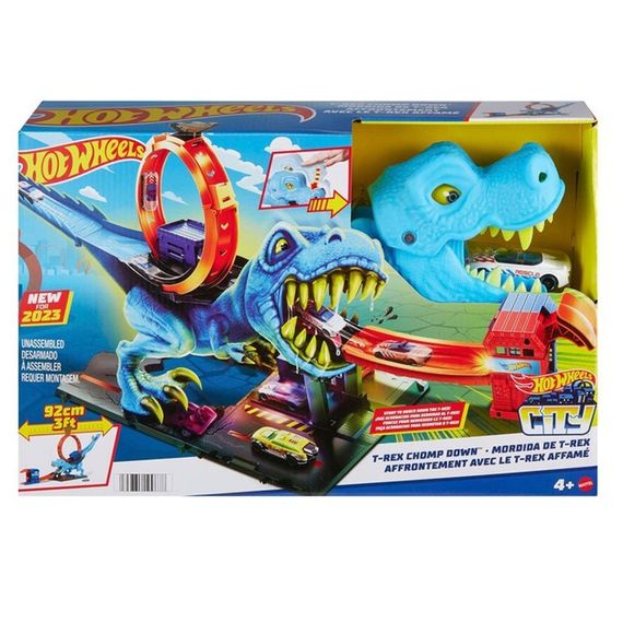 Игровой набор Hot Wheels City T-Rex Chomp Down