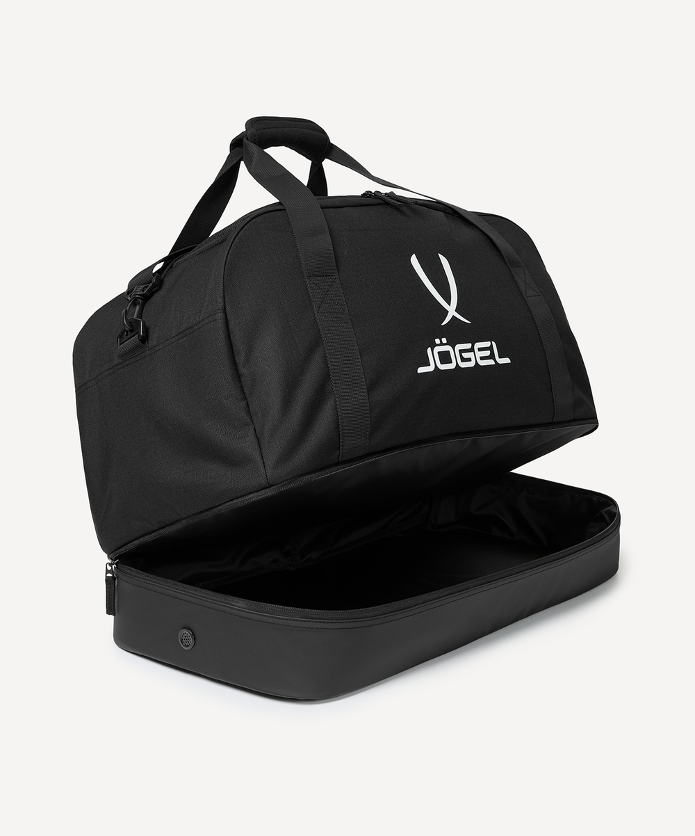 Сумка спортивная с двойным дном JOGEL Division Double Bottom Bag, черный