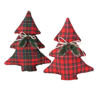 Декор "Елка-Шотландка" в ассортименте 19х7х24см