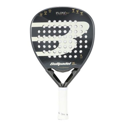 Ракетка для падела BULLPADEL Flow Legend, 494405, для профессионалов, стекловолокно,черно-белый