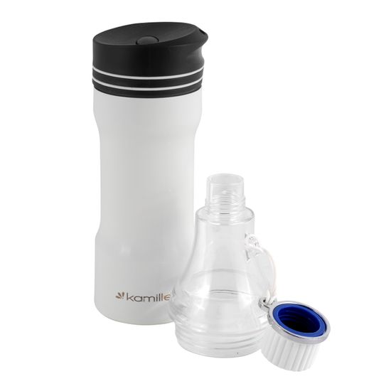 Термокружка 320 мл. из нержавеющей стали Kamille KM-2061 (2 в 1) со сменным горлышком