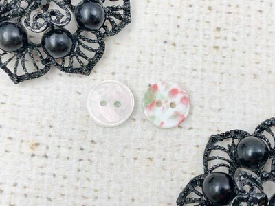 Пуговицы, d 1,2 см, 2 прокола, бледно-розовый