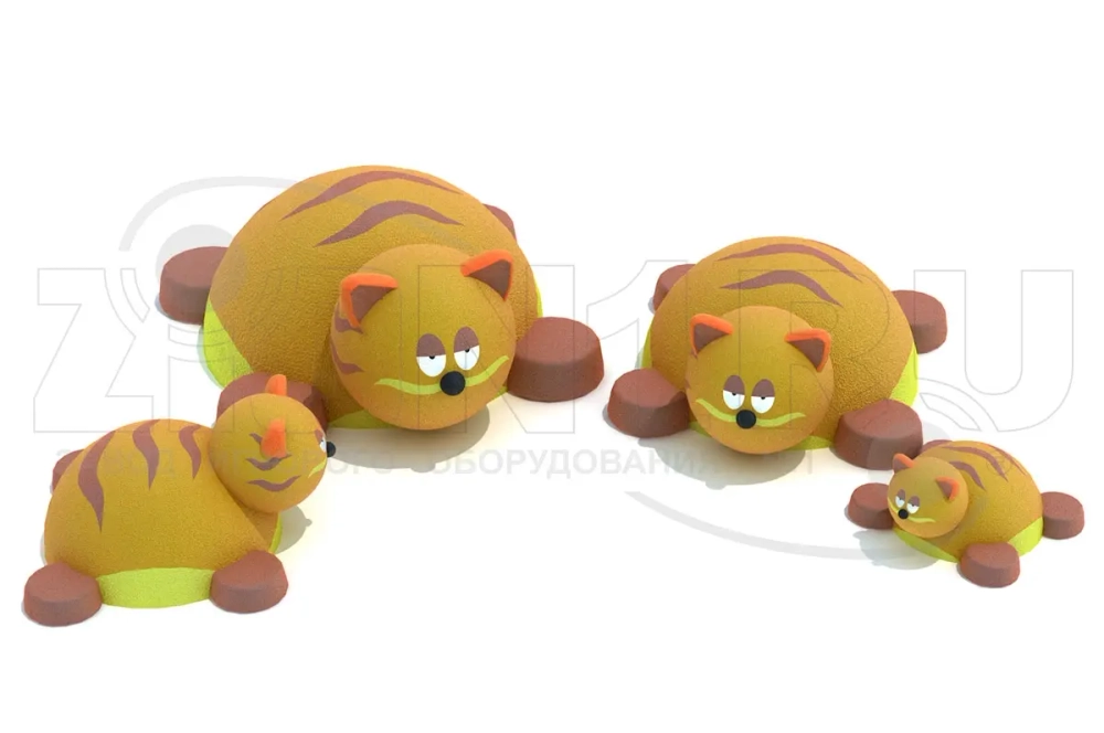 Уличная резиновая фигура Котик для детской площадки