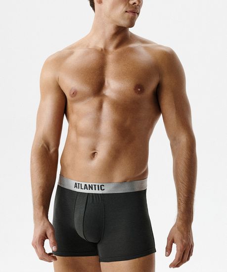 Трусы мужские боксеры (1 шт), Atlantic MH-1203, пима хлопок, темный хаки