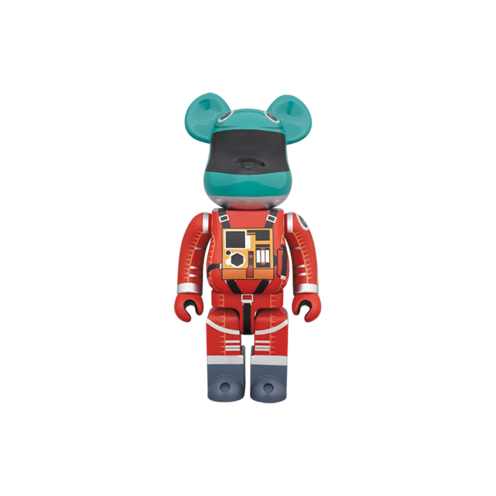 Дизайнерские игрушки BE@RBRICK Space Suit Green Helmet-Orange Suit, Suit Green