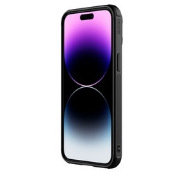 Чехол с вставками из кожи от Nillkin для iPhone 15 Pro, серия CamShield Prop Leather Magnetic Case