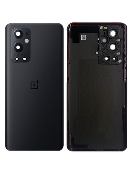 Задняя крышка для OnePlus 9 Pro черная (Stellar black) со стеклом камеры