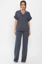 Костюм трикотажный Уютный шарм (серо-синий) К14251-5М LT Collection