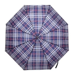 Зонт мужской механический «Ultramarine», клетка, 8 спиц, d-105см, длина в слож. виде 24см