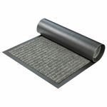 Коврик придверный 80х120 см, СЕРЫЙ, влаго-грязезащитный, 450 г/м2, ребристый, PRIMILA EXTRA, 701025